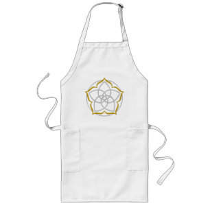 VENUS FLOWER / Venusblume Lotus SILVER GOLD Long Apron