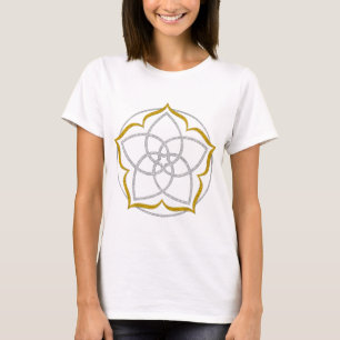 VENUS FLOWER / Venusblume Lotus SILVER GOLD T-Shirt