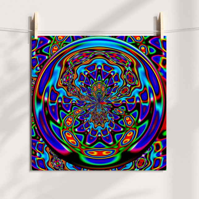 Venus Fly Trap Abstract Digital Poster (Venus Fly Trap Abstract Digital Poster)