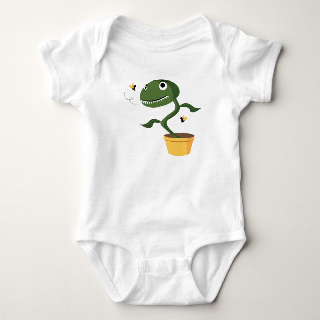 Venus Fly Trap Baby Bodysuit (Front)