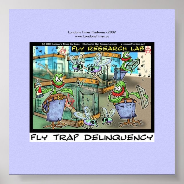 Venus Fly Trap Delinquency Fun Rick London Poster (Front)