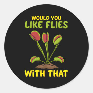 Venus Fly Trap For A Carnivorous Plants Gardener Classic Round Sticker