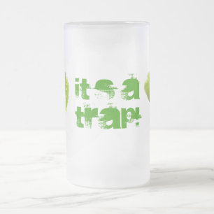 Venus Fly Trap Frosted Glass Beer Mug