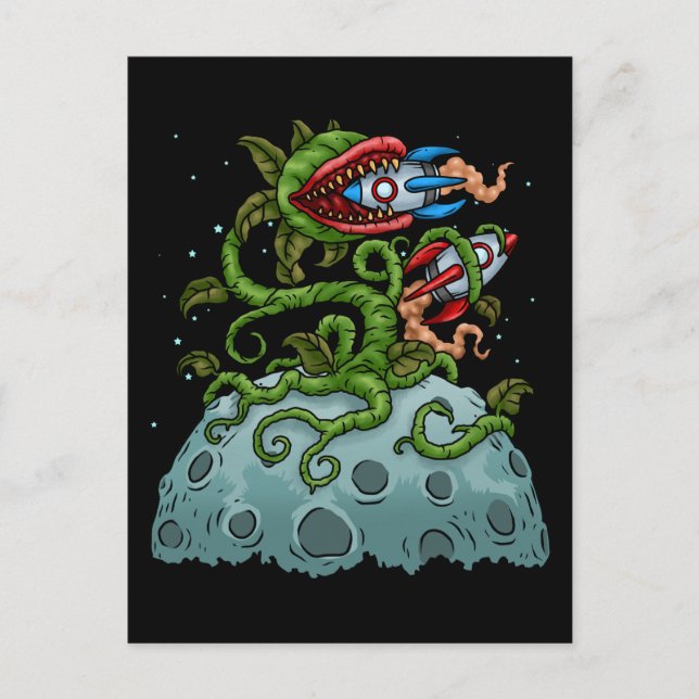 Venus Fly Trap Kids Bubble Tea Gift Carnivorous Postcard (Front)