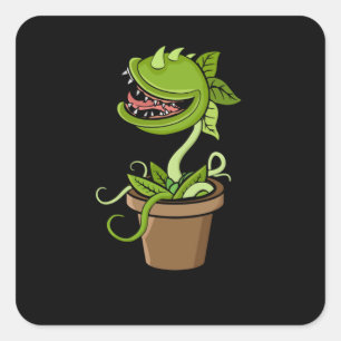 Venus Fly Trap Plant Gift Men Carnivorous Plants Square Sticker