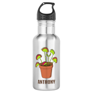 Venus Fly Trap Plant Illustration Personalised 532 Ml Water Bottle
