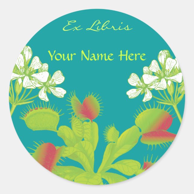 Venus Flytrap Book Label (Front)