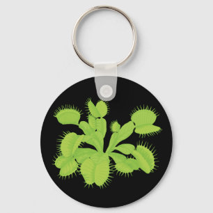 Venus Flytrap Botanical Art Key Ring