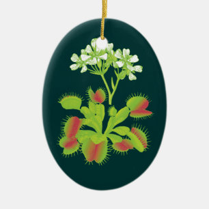 Venus Flytrap Botanical Art Ornament