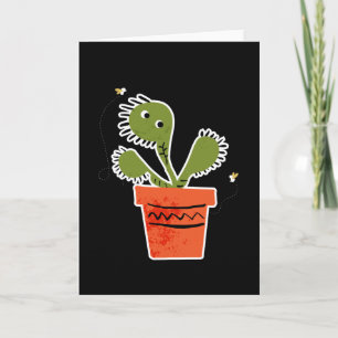 Venus Flytrap Carnivorous Like Flies Card