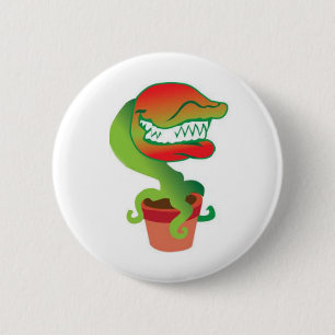 Venus Flytrap Cartoon button