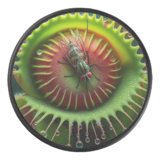 Venus Flytrap Floral Bold Fun Whimsical  Hockey Puck
