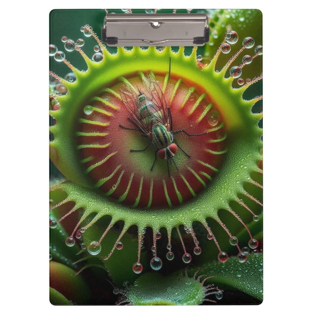 Venus Flytrap Floral Fun Gothic Office Clipboard (Front)