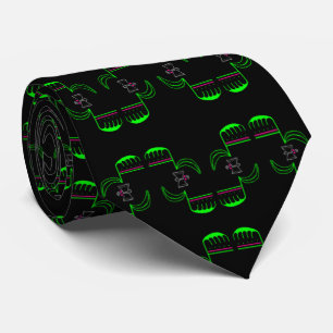 Venus Flytrap Floral Print Novelty Party Neck Tie