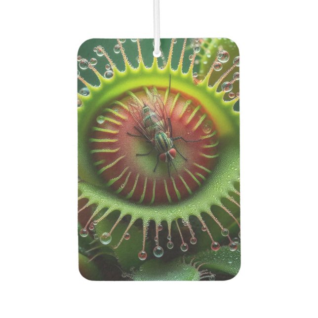 Venus Flytrap Floral Whimsical Weird Car Air Freshener (Front)