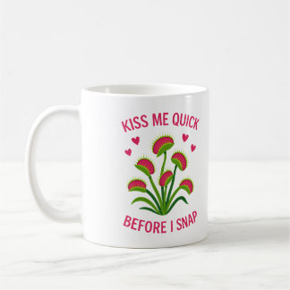 Venus Flytrap Kiss Me Quick Funny Plant Coffee Mug