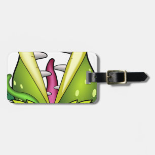 venus flytrap monster luggage tag