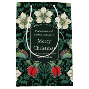 Venus Flytrap Personalised Victorian Holiday Medium Gift Bag