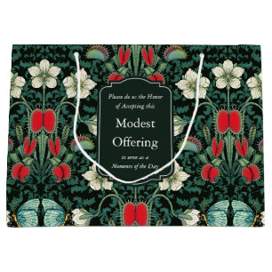 Venus Flytrap Victorian Gothic Personalized Large Gift Bag