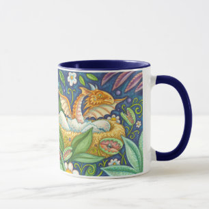 Venus Flytraps and Hatching Dragon Fantasy Mug