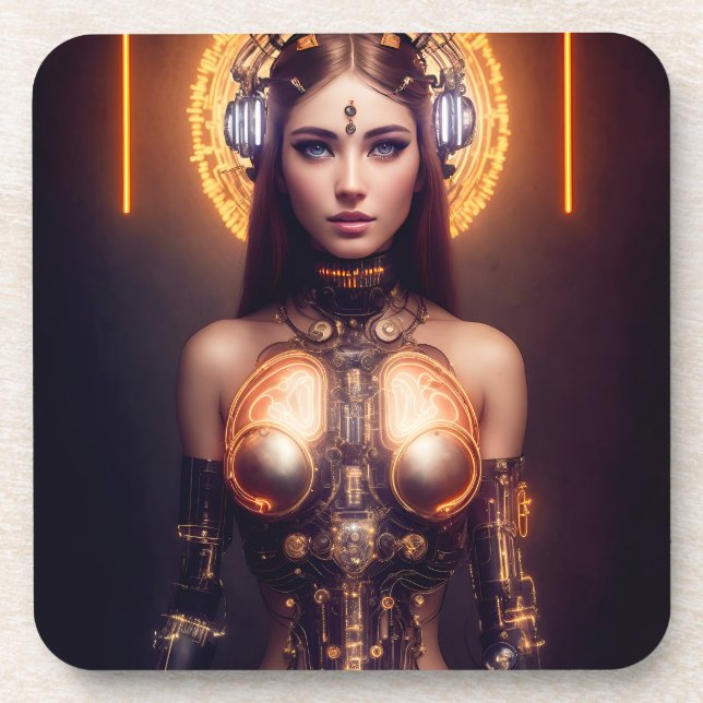 VENUS GLOWING CYBORG ROBOT COASTER (Front)