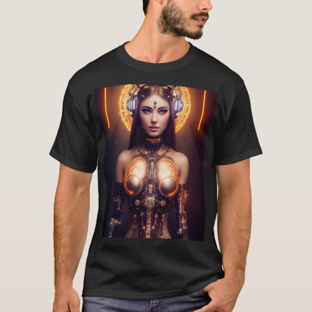 VENUS GLOWING CYBORG ROBOT T-Shirt (Front)