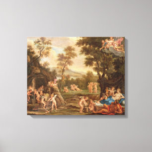 Venus in Vulcan's Forge, 18th century Canvas Print