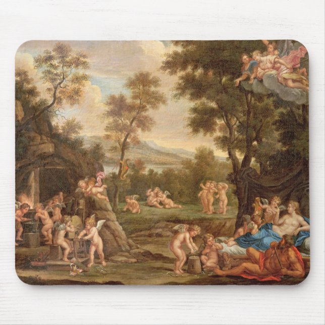 Venus in Vulcan's Forge, 18th century Mouse Mat (Front)