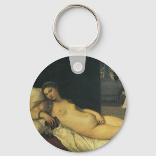 Venus of Urbino by Titian, Renaissance Art Key Ring
