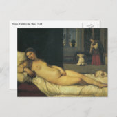Venus of Urbino by Titian, Renaissance Art Postcard (Front/Back)