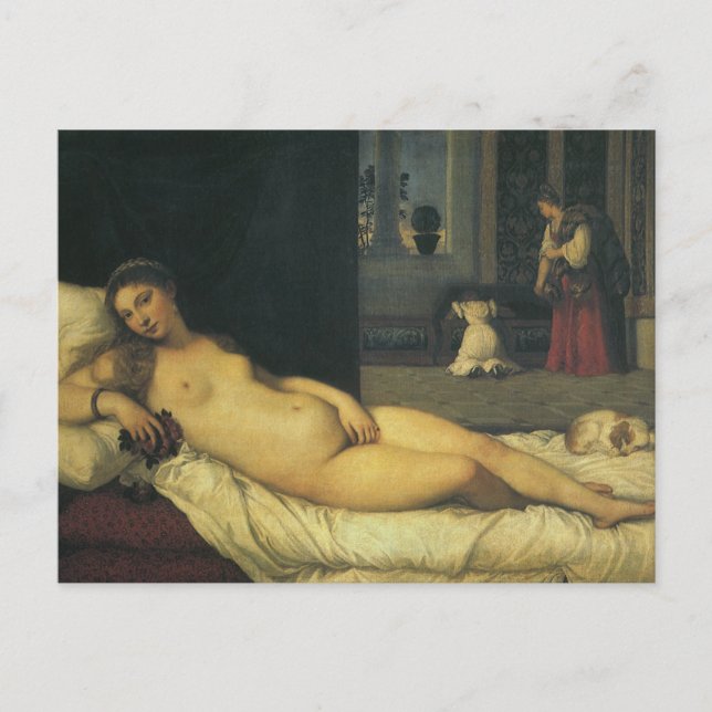Venus of Urbino by Titian, Renaissance Art Postcard (Front)