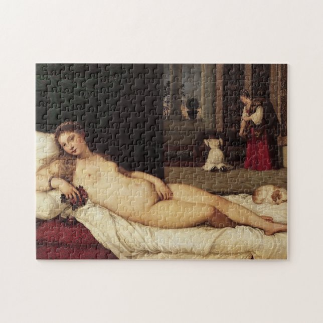 Venus of Urbino Titian 1538 Venice Jigsaw Puzzle (Horizontal)
