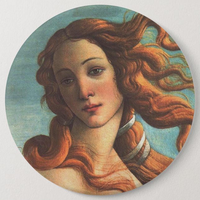 Venus on the Half Shell (detail) 6 Cm Round Badge (Front)
