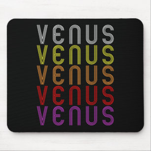 Venus Planet Retro Vintage Astronomy T-Shirt Mouse Mat