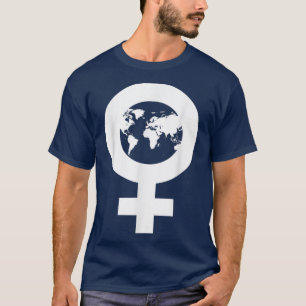 Venus SymbolFeminism Equality Women World Map Tee6 T-Shirt