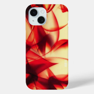 Venus Trap - Red Fire Abstract iPhone 15 Case