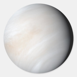 Venus with clouds classic round sticker
