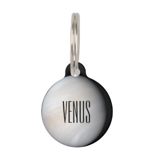 Venus with clouds pet tag