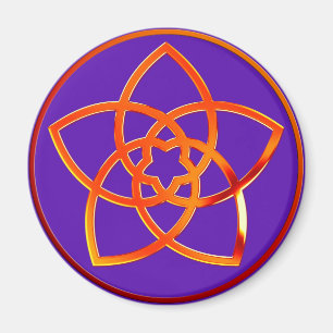 Venusblume / Venus Flower RED violet Magnet