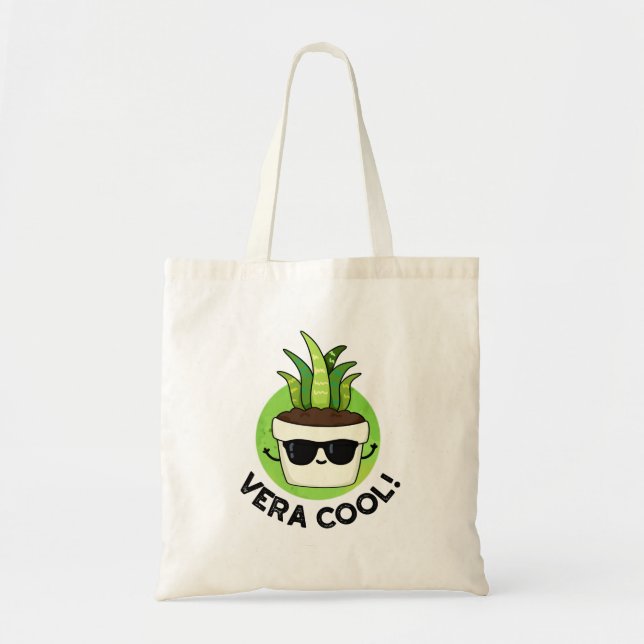 Vera Cool Funny Aloe Vera Pun Tote Bag (Front)