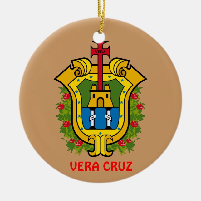 Vera Cruz, Mexico Custom Christmas Ornament (Front)