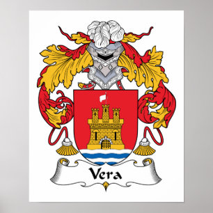 Vera Family Crest Poster