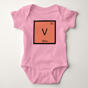 Vera Name Chemistry Element Periodic Table Baby Bodysuit
