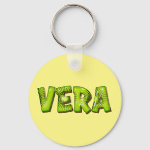 Vera Name Kiwi Design Keychain