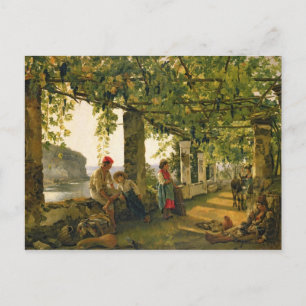 Verandah with twisted vines, 1828 postcard