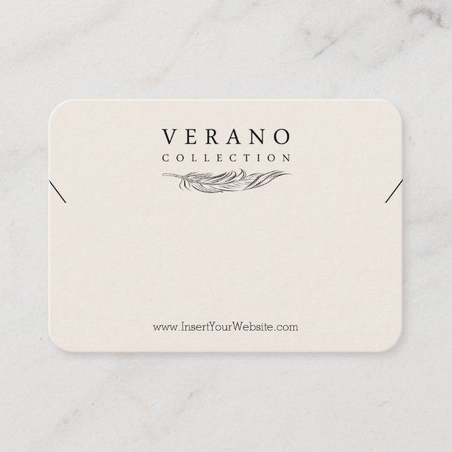 Verano Mighty Bracelet/Anklet Horizontal Business Card (Front)