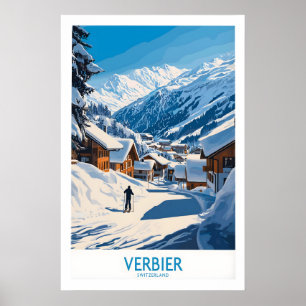 Verbier Ski Poster Switzerland 1