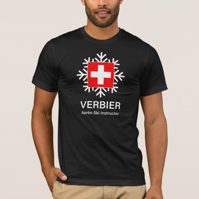 Verbier Swiss Apres-Ski Instructor T-Shirt (Front)