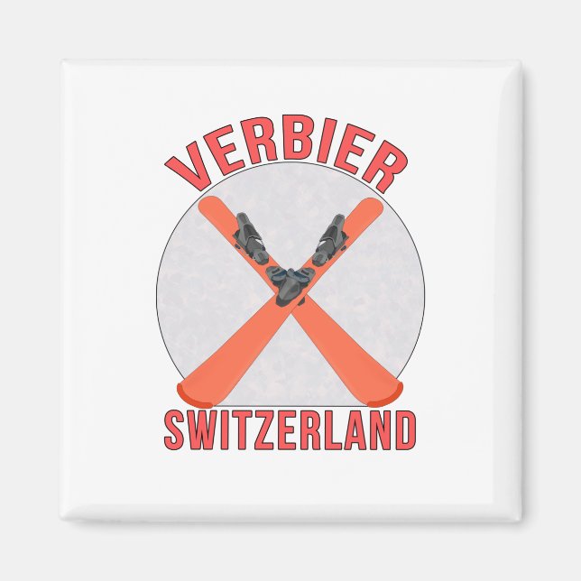 Verbier, Switzerland Magnet (Front)
