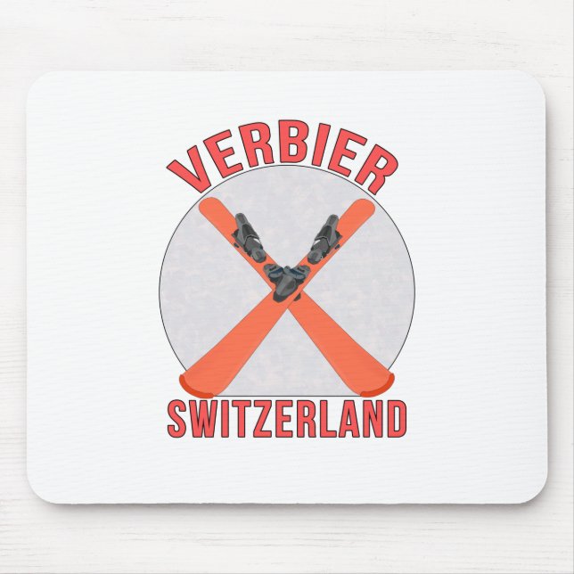 Verbier, Switzerland Mouse Mat (Front)